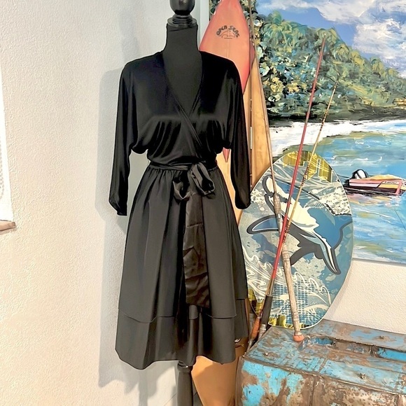 VTG MICHAEL MAIELLO for PAT RICHARDS, Slimming Black, Elastic Waist, WOW🔥 - Picture 1 of 13